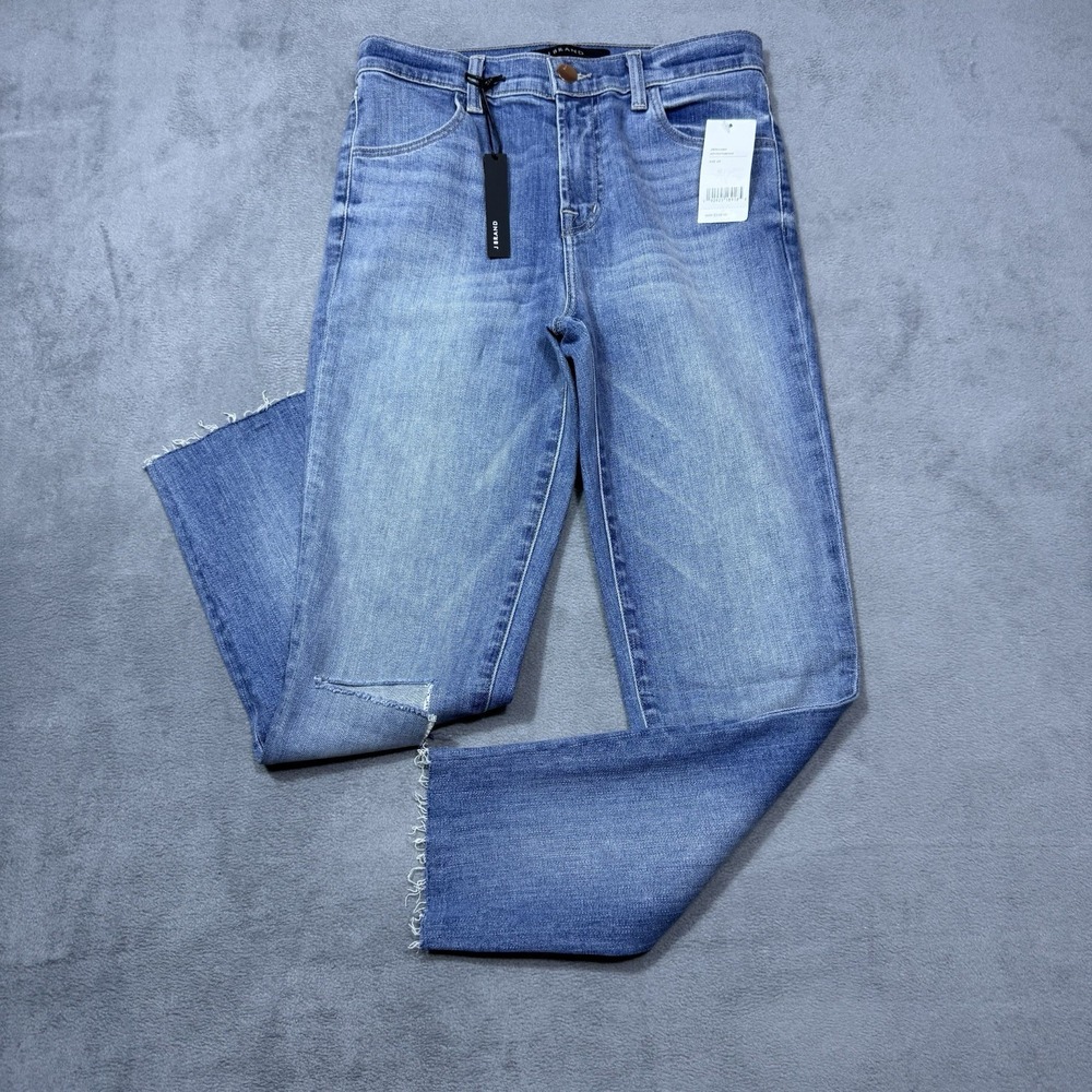 J Brand Jeans Womens 25x23 Adventurous Distressed Skinny Crop Capri Boho USA NEW